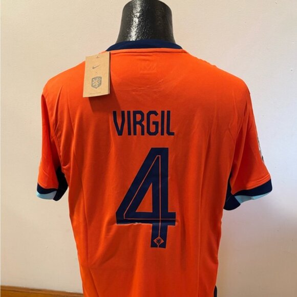 Liverpool FC Netherlands Holanda Virgil Van Dijk Jersey # 4 , Unisex - Picture 11 of 16